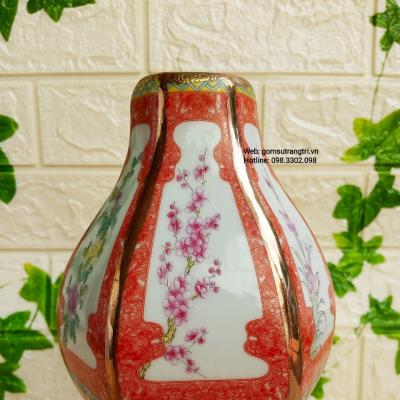 Bình Hồ Lô họa tiết 12 con giáp